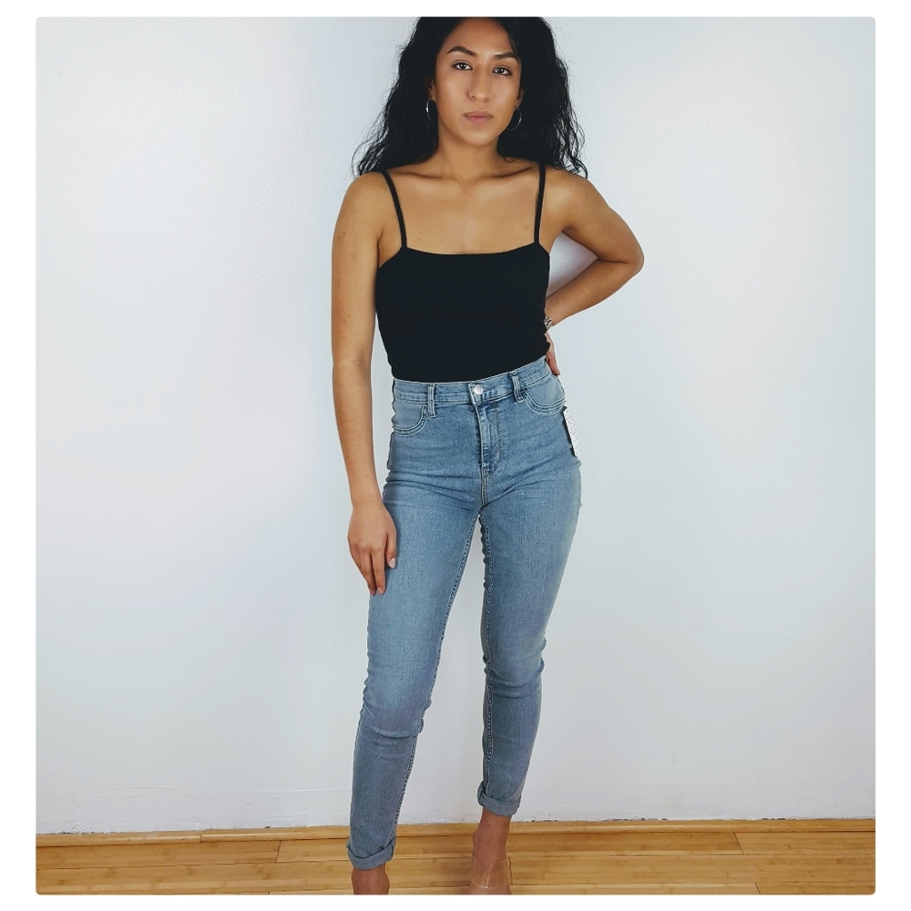 Free People | Long and Lean High-Waisted Jeans - Picture 2 of 7